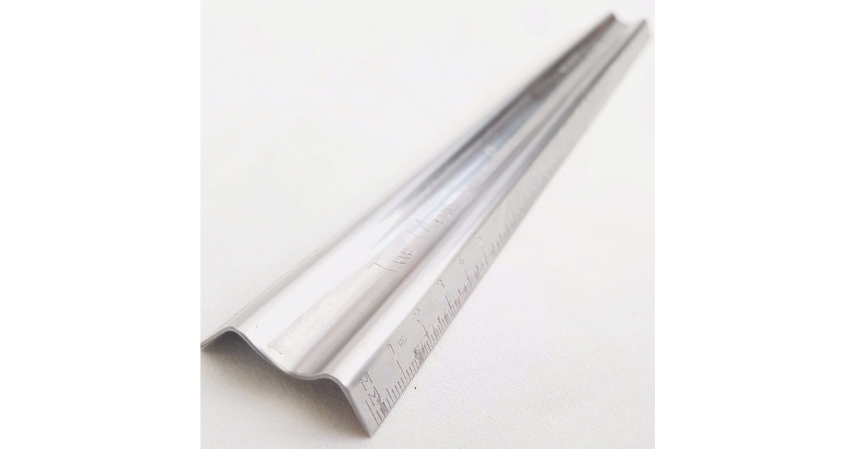 Safe metal ruler