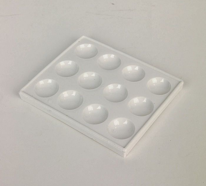 2 Plaques De Réaction En Céramique - 12 Cavités, 10x8x1cm - Pour Tests Chimiques, Laboratoire, Cours De Sciences - 10