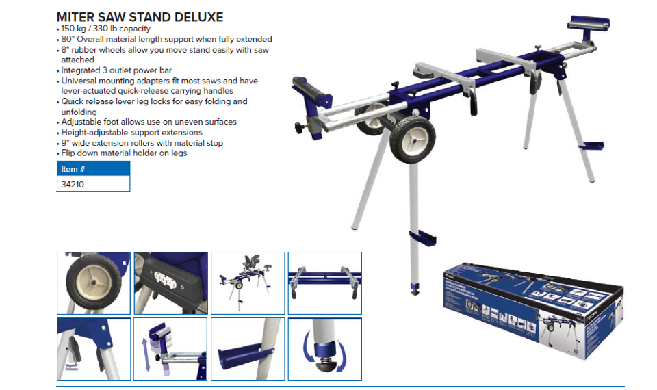 MITER SAW STAND DELUXE