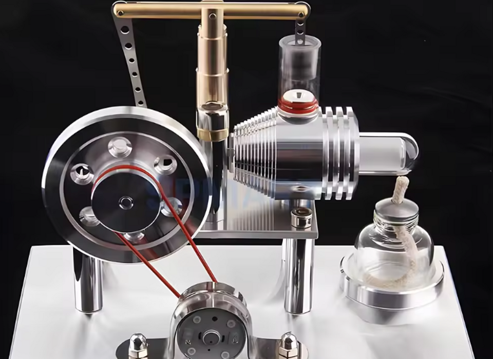 Kit Moteur à Vapeur Miniature En Laiton - Cylindre Monocylindre Pour Modélisme - Sans Chaudière - Décoration Ou Cadeau