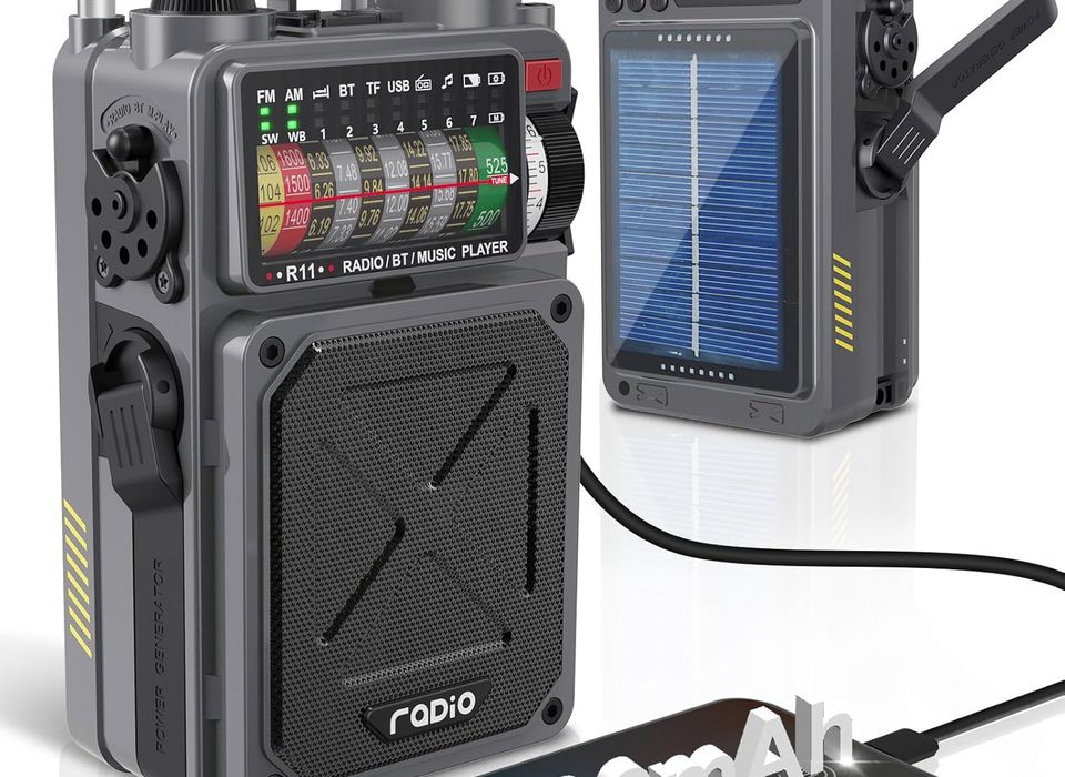 Emgykit R11 Radio Portátil de Onda Corta - 4000mAh/14800mWh NOAA/SW