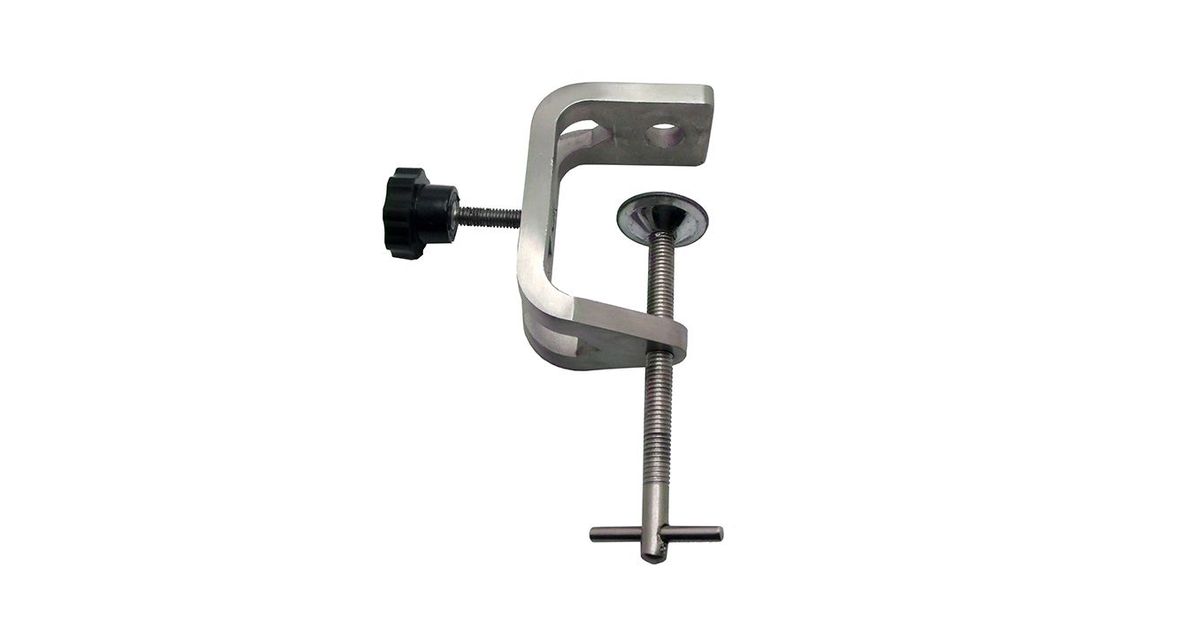 Table clamp, stainless steel, for rod