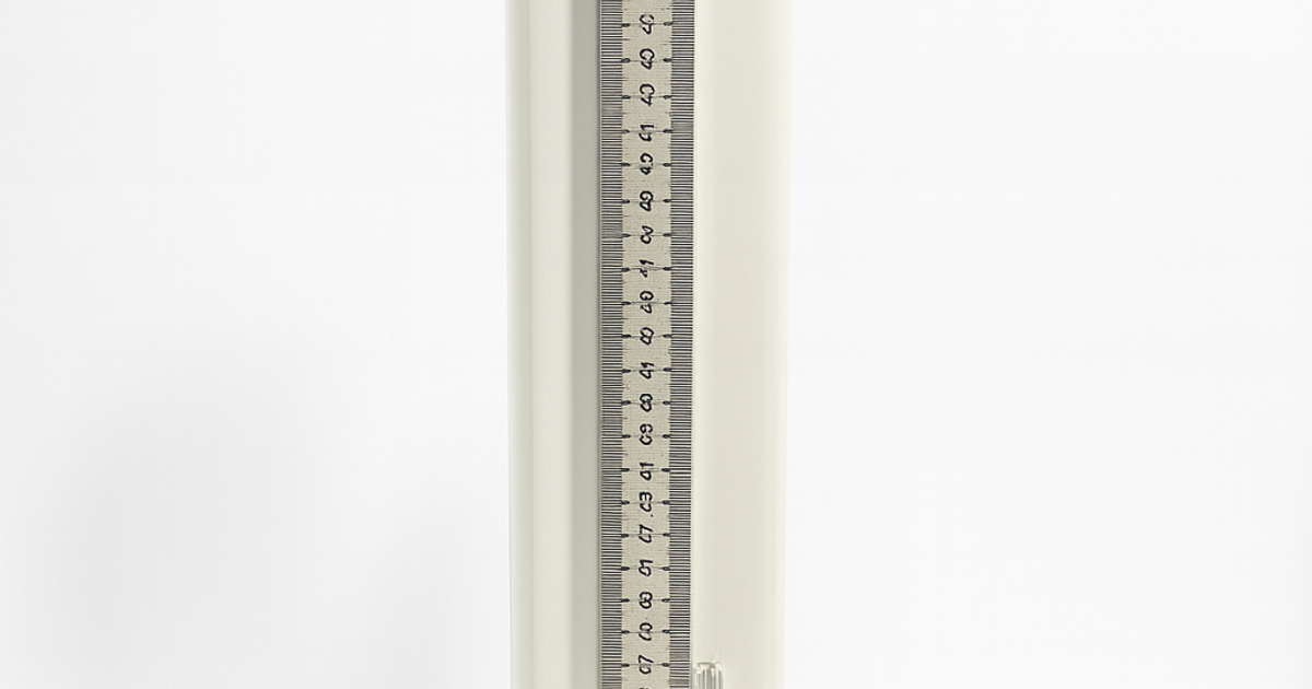 50 cm glass angled tube manometer | White plexiglass support