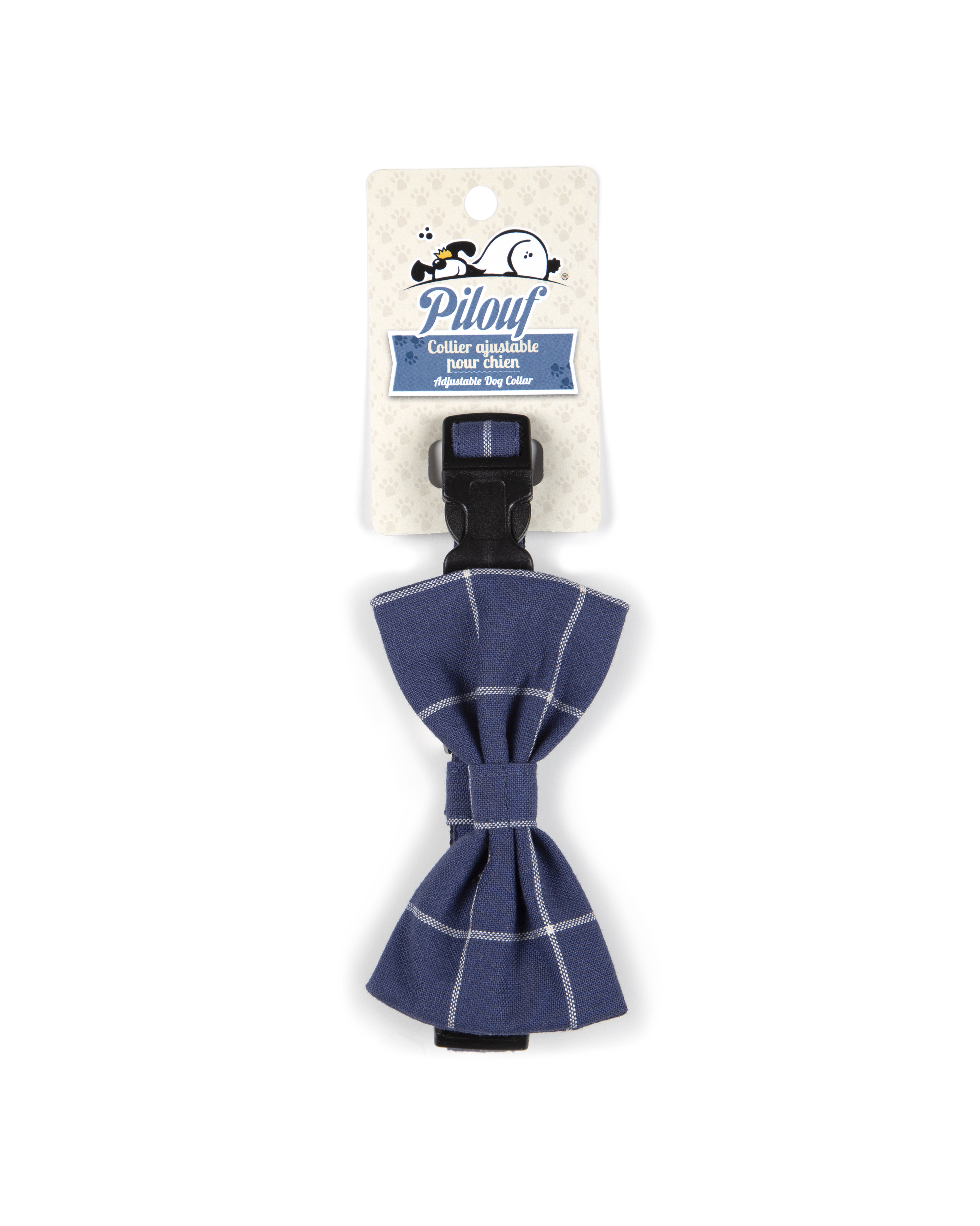 Navy dog bow outlet tie