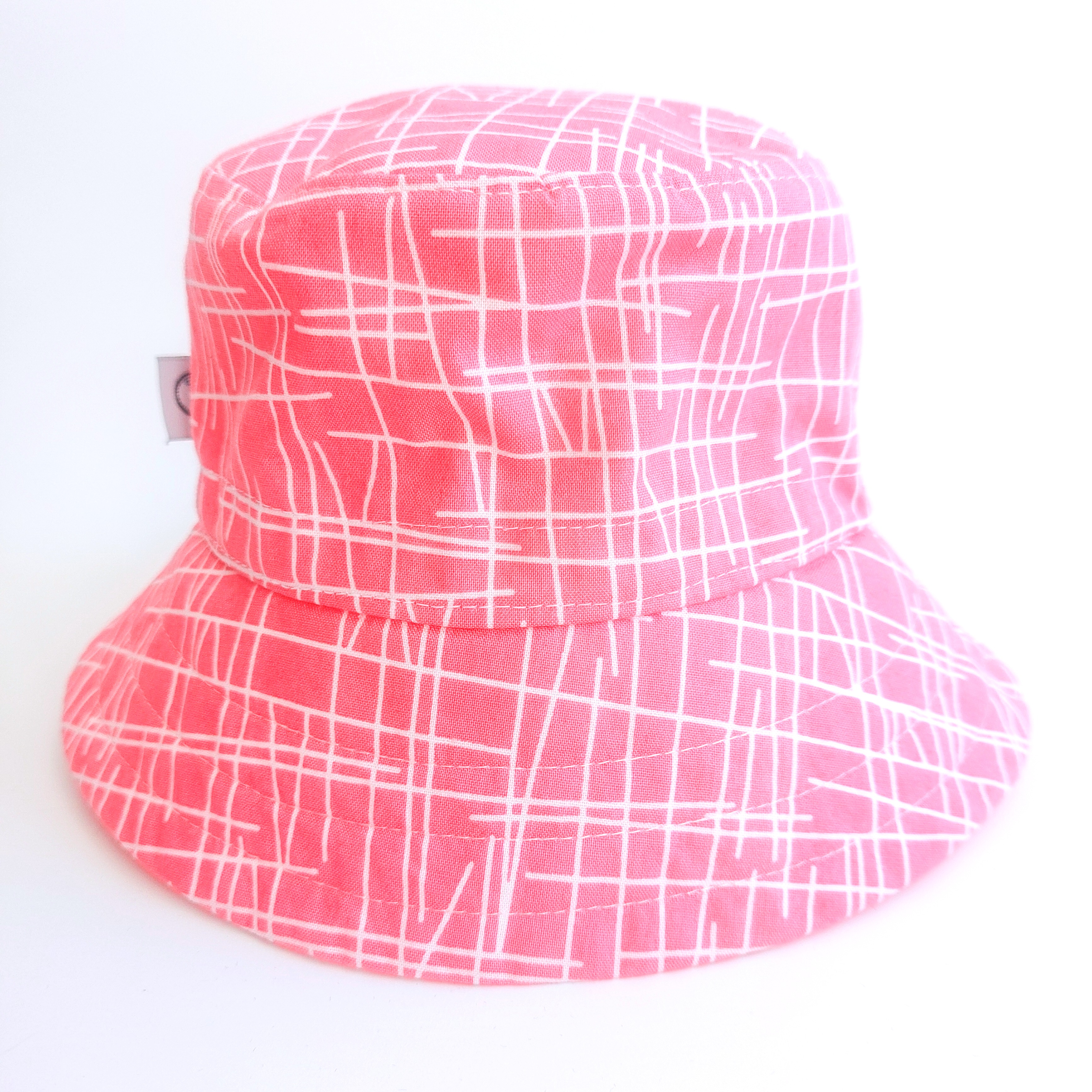 Chapeau d'été Rose lignes amusantes (18'')