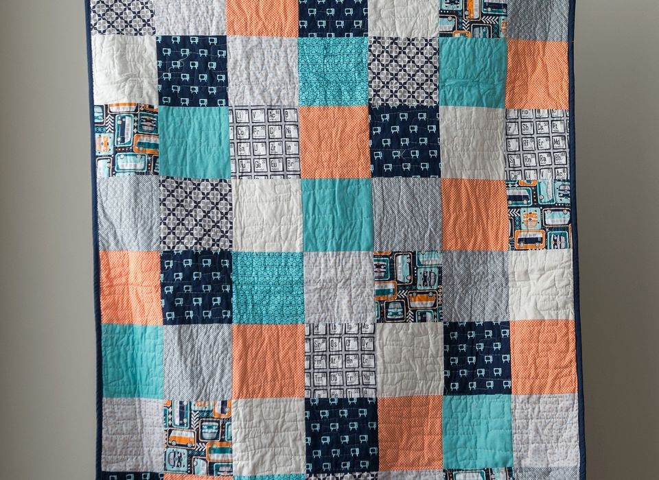 Sac De Couchage Patchwork Vintage Barclay Années 60-70 - Courtepointe Camping Rétro 1 Personne