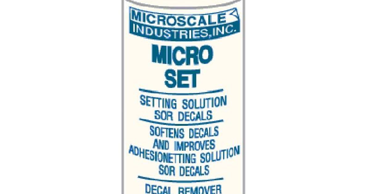 Microscale Decals: Micro Set Solution - 1 oz. bottle (Decal Setting  Solution/Remover)