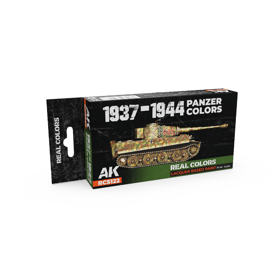 AK Real Colors RCS122 Panzerfarben Set – 6x 17 Ml, Farben Für Militärmodelle 1937–1944