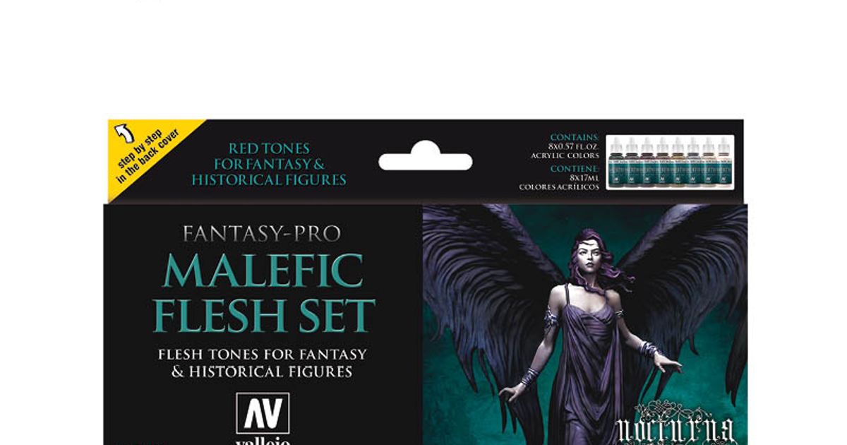 VALLEJO 74.102 Malefic Flesh paint set