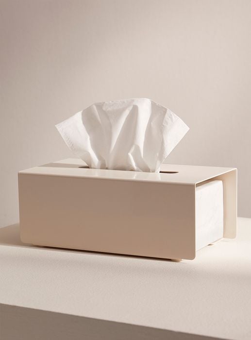 Tissue box discount wall holder