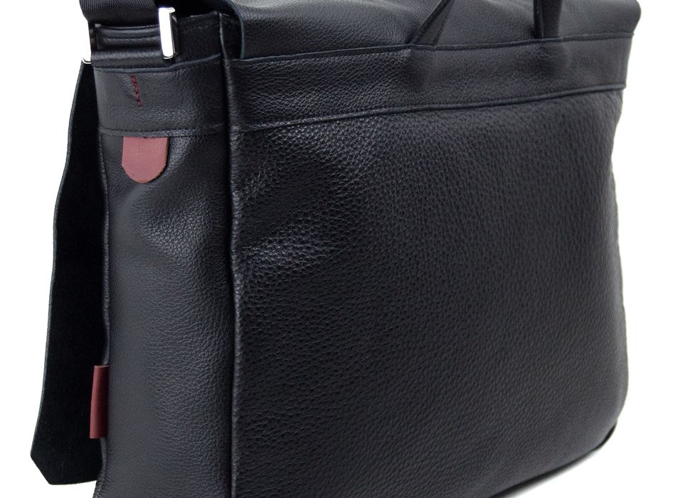 Sac Messenger Smith & Wesson Bellini Diplomat - Cuir Et Tissu Noir, Occasion, Style Utilitaire Et Robuste