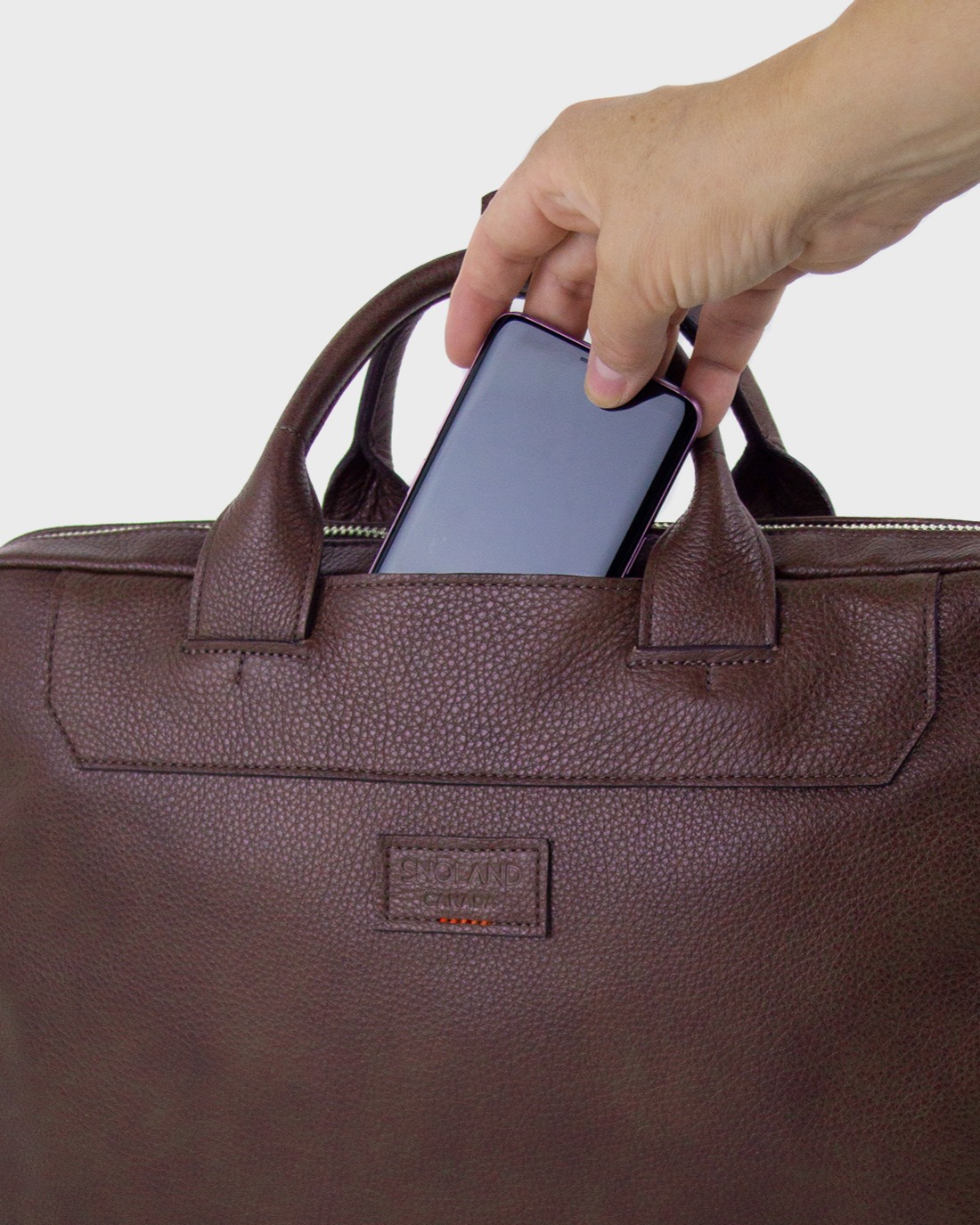 Leather Briefcase| Handmade in Montreal | SNOLAND