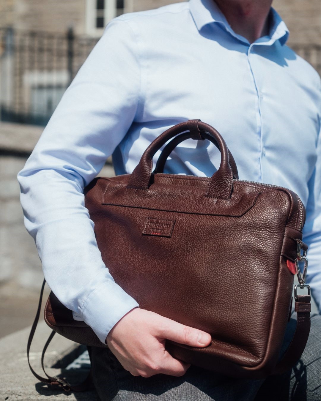 Leather Briefcase| Handmade in Montreal | SNOLAND
