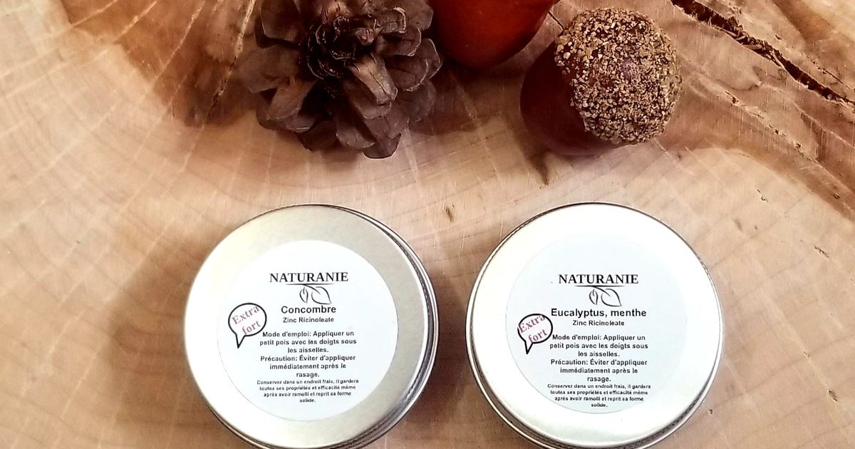 Déodorant extra fort, bicarbonate de soude et de zinc ricinoleate