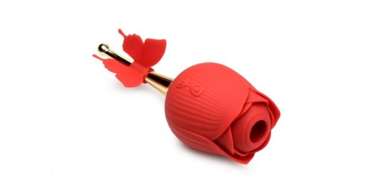 Bloomgasm Flutter Rose Sucking Rose w/ Butterfly Teaser