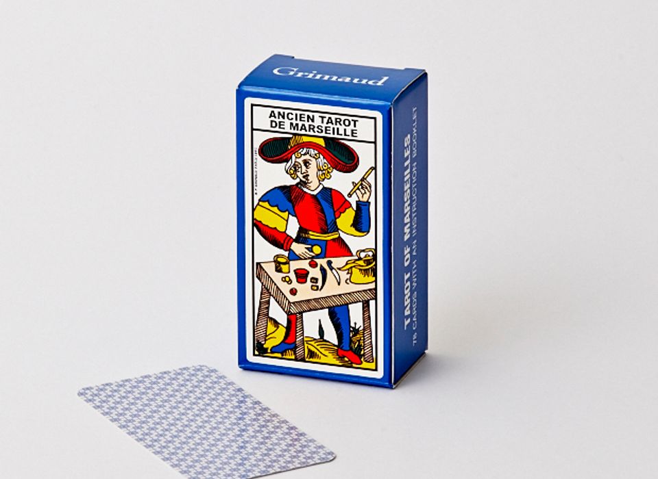 Mini Tarot de Marseille version anglaise, jeu de société magique