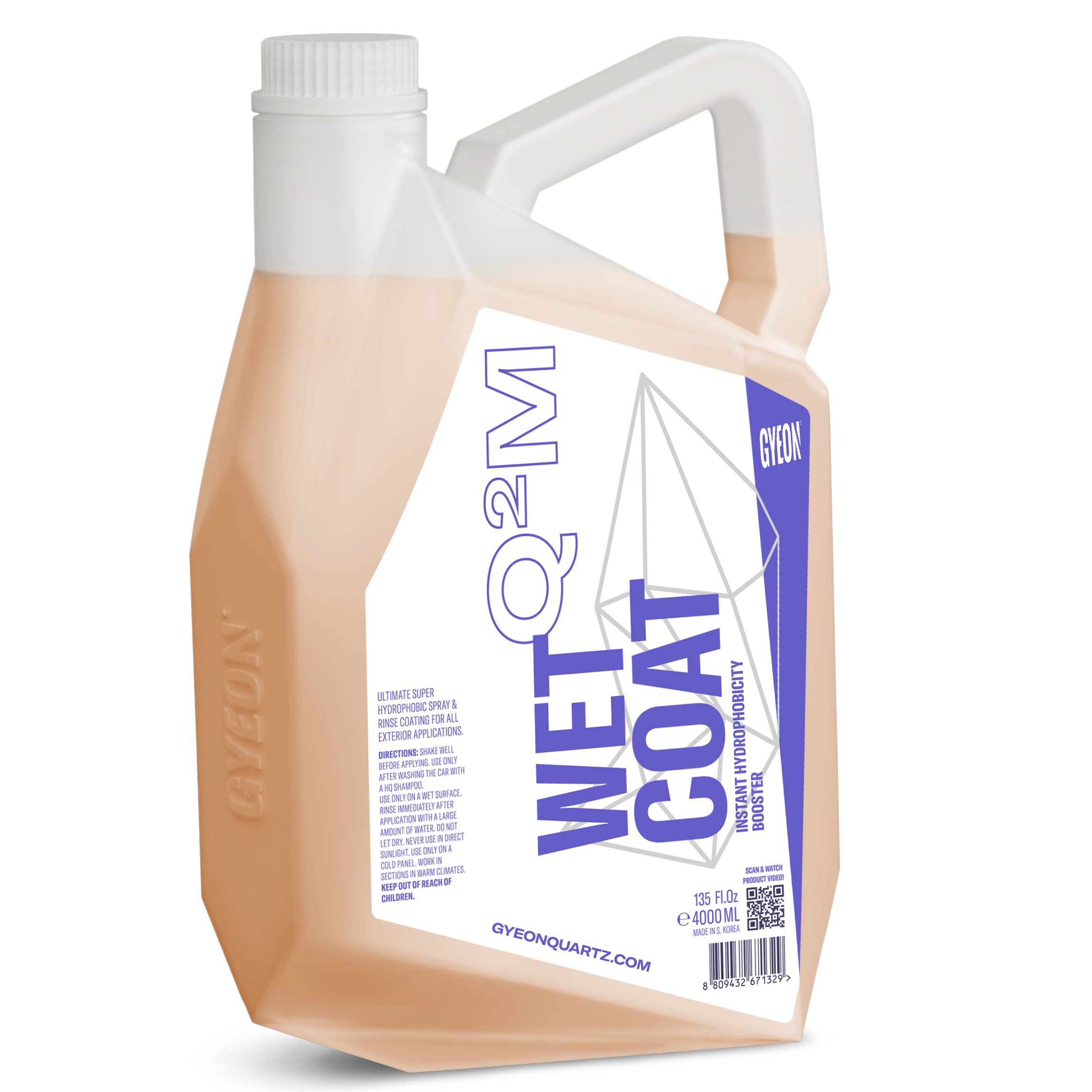 Gyeon wet coat - A super hydrophobic, spray and rinse coating that