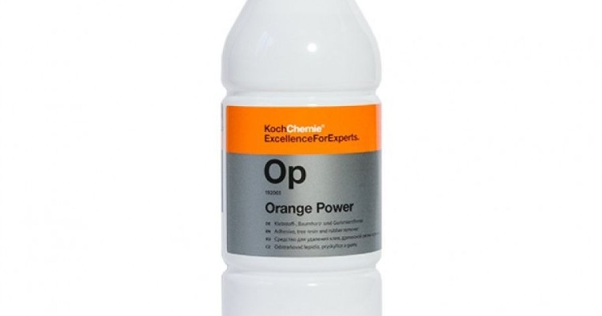 Koch-Chemie - Orange Power - 1 Liter - Adhesive, Tree Resin, and Rubber  Remover; Free from Halogenated Hydrocarbons with a Fresh Orange Fragrance