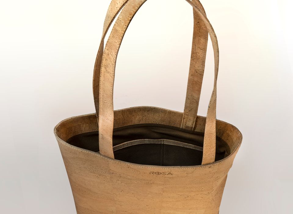 MILA Cork Tote Bag - Natural