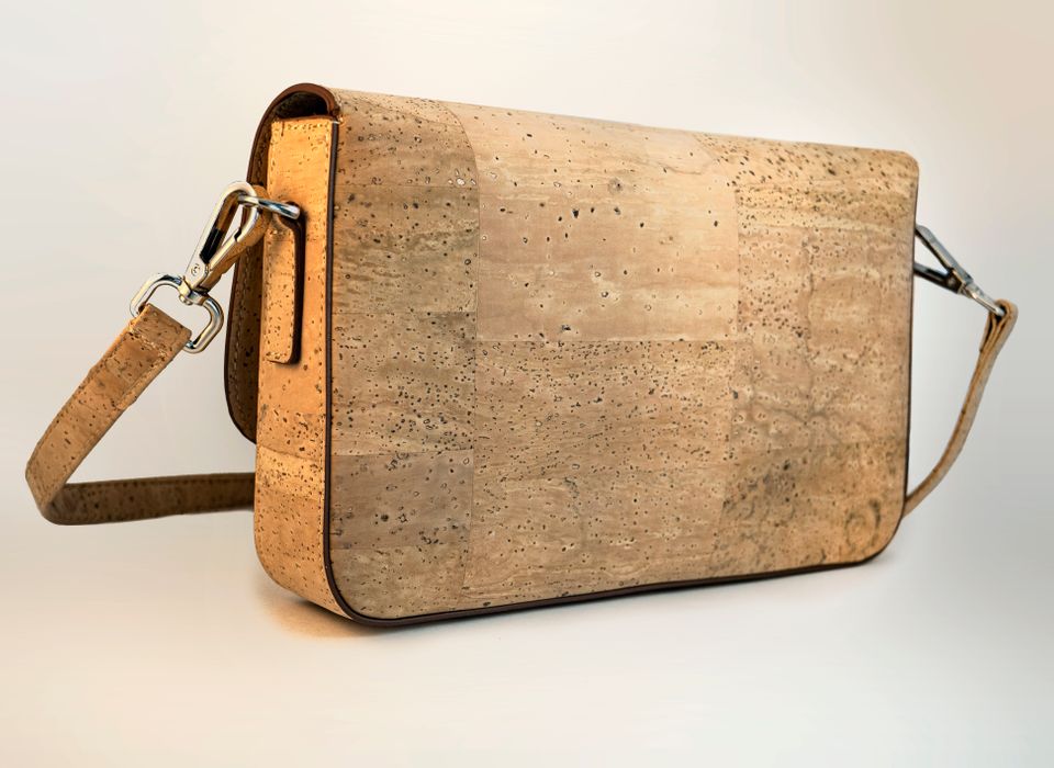 EVA Cork Crossbody Bag - Natural