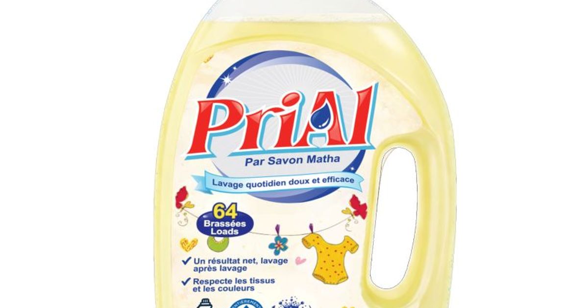 PriAl Agrumes | Détergent à lessive doux et efficace – 64 brassées