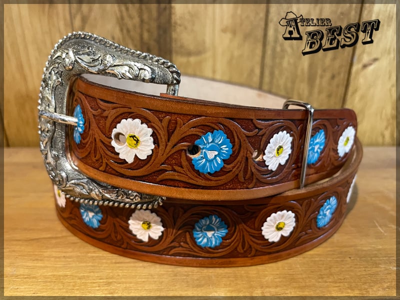 Ceinture BEST Petites fleurs Fait main QC