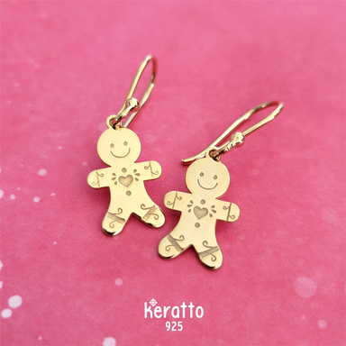 Gingerbread Cookie Earrings
