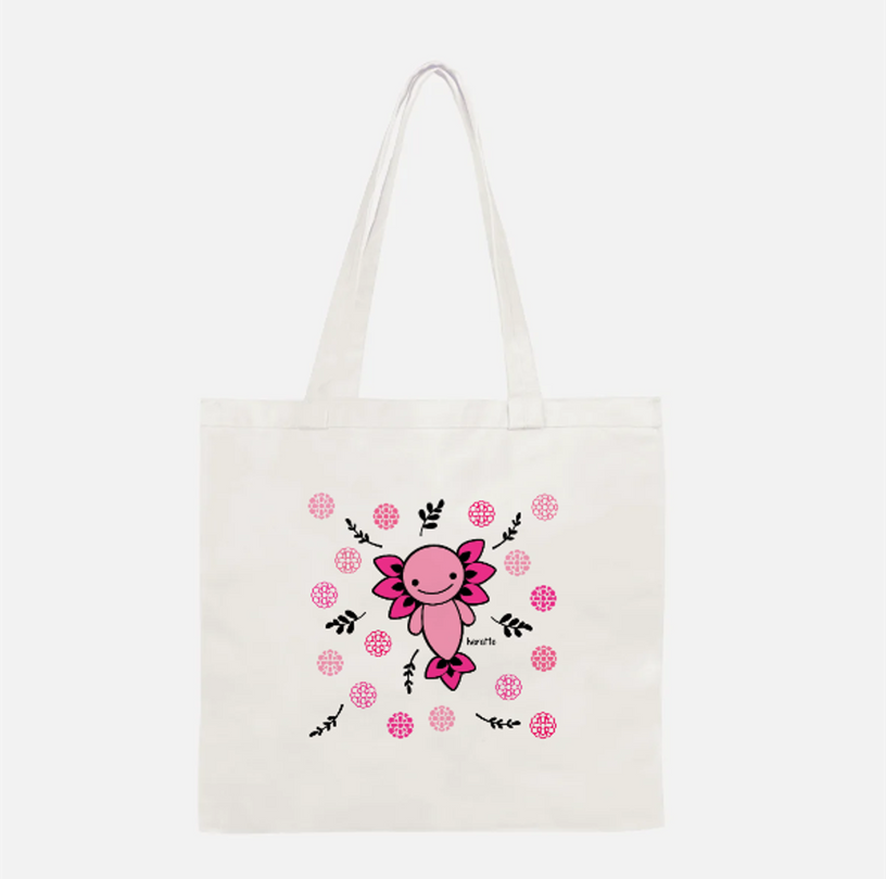 SAC RÉUTILISABLE AXOLOTL