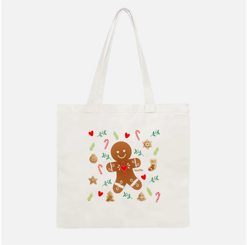 tote bag - gingerbread cookie