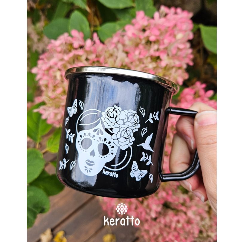Catrina Enamel Mug