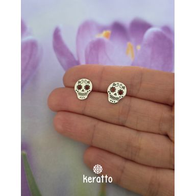 Clous d'oreilles crâne de sucre