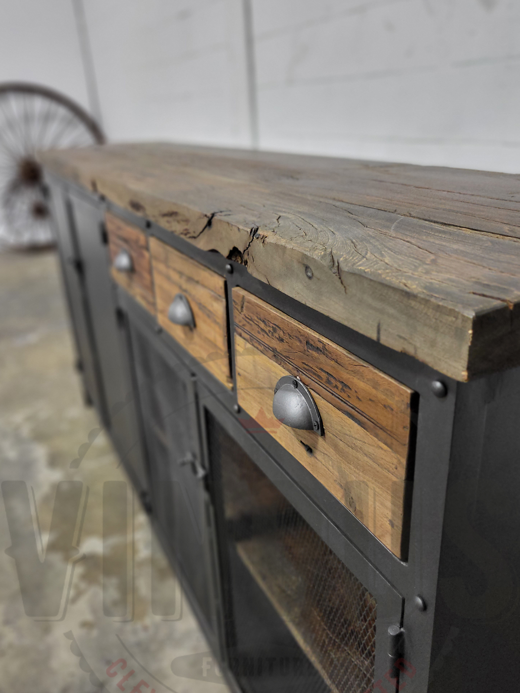 Reclaimed shop industrial sideboard