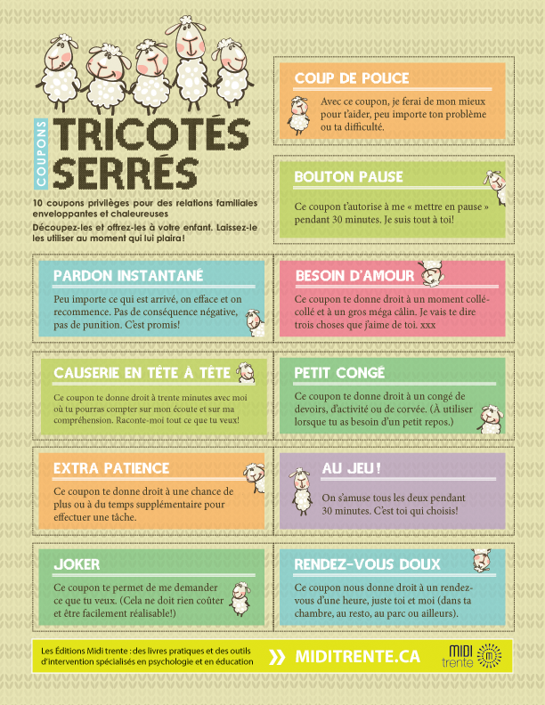 Coupons Tricotés serrés [À télécharger]