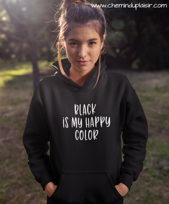 Black color hoodie discount