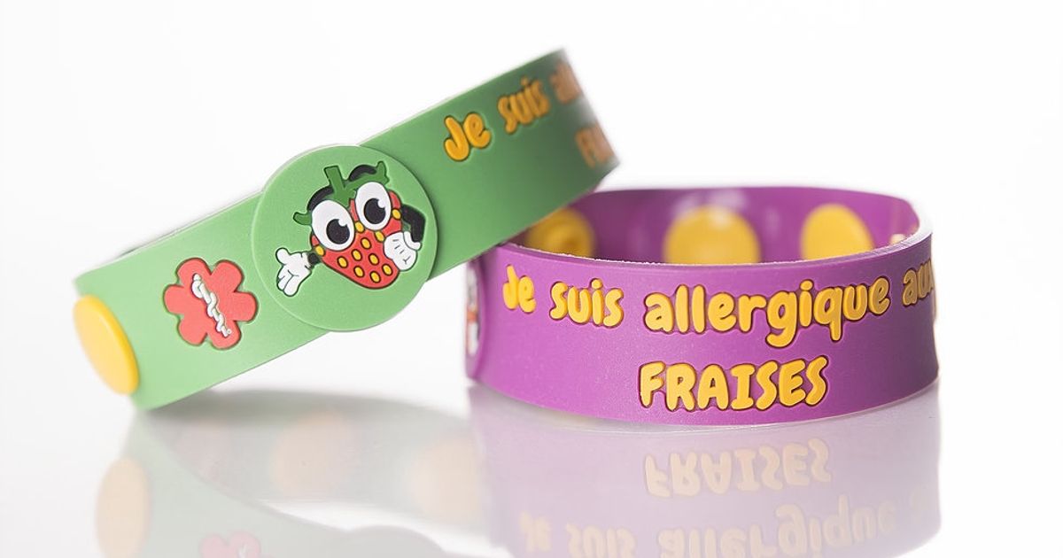 Bracelet Je Suis Allergique Aux Fraises