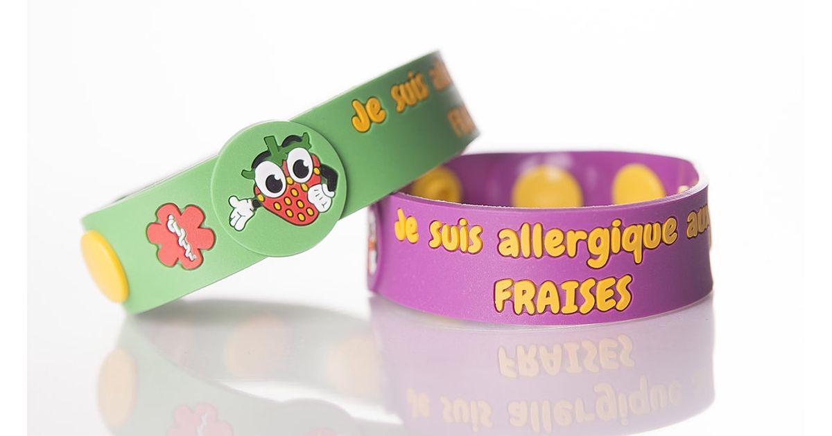 Bracelet Je Suis Allergique Aux Fraises Bracelet Je Suis Allergique Aux Fraises