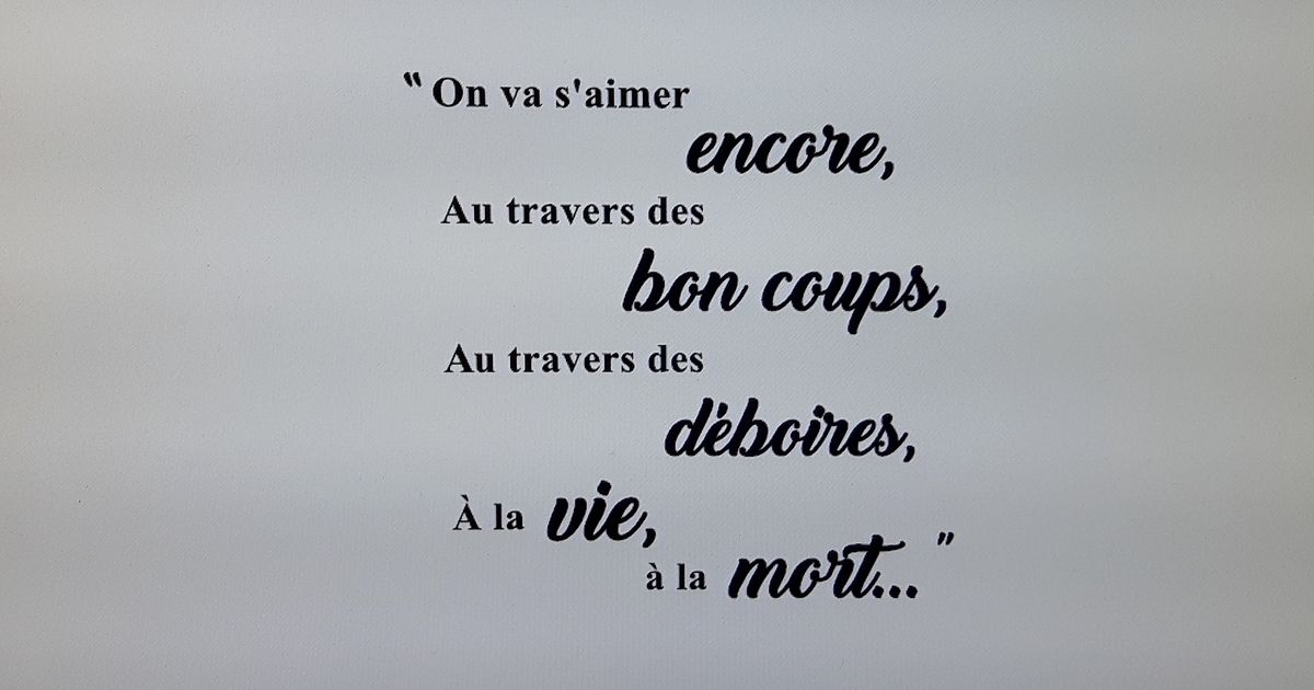 On va s'aimer encore