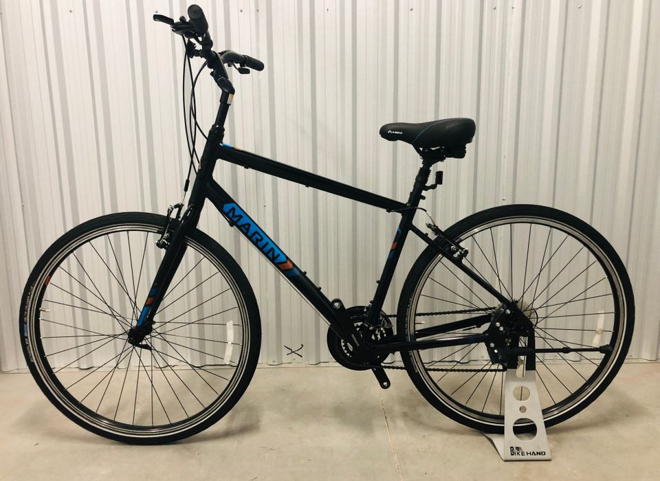 Marin larkspur cs2 store 2018 hybrid bike black