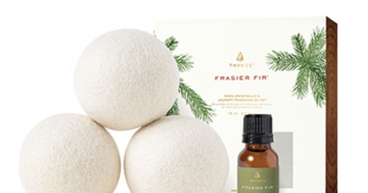 Washed Linen Wool Dryer Balls & Laundry Fragrance Oil Set