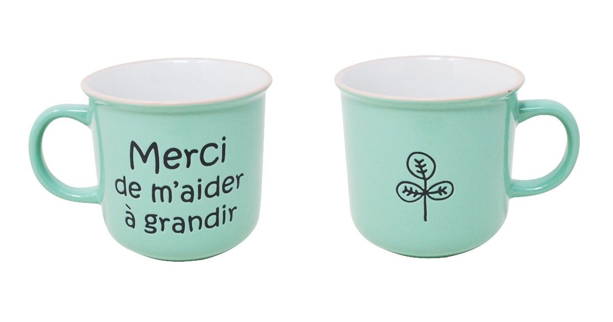 Merci de m'aider à grandir mug