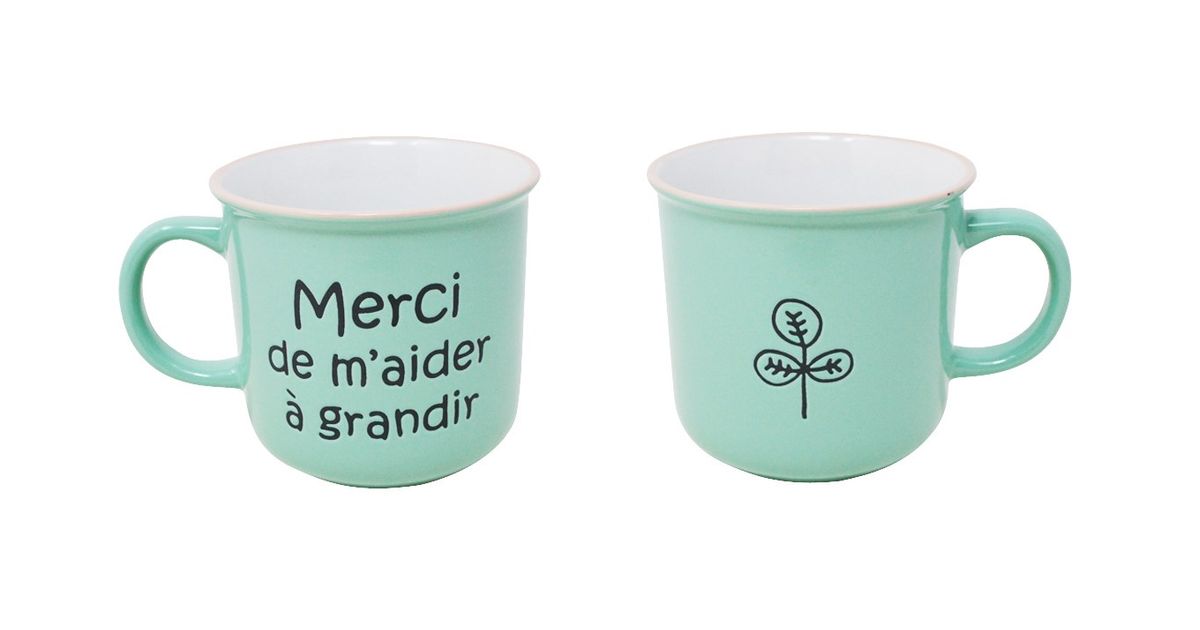 Merci de m'aider à grandir mug