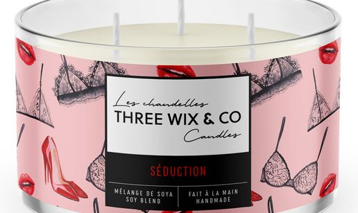 Bougie Séduction - Three Wix & Co
