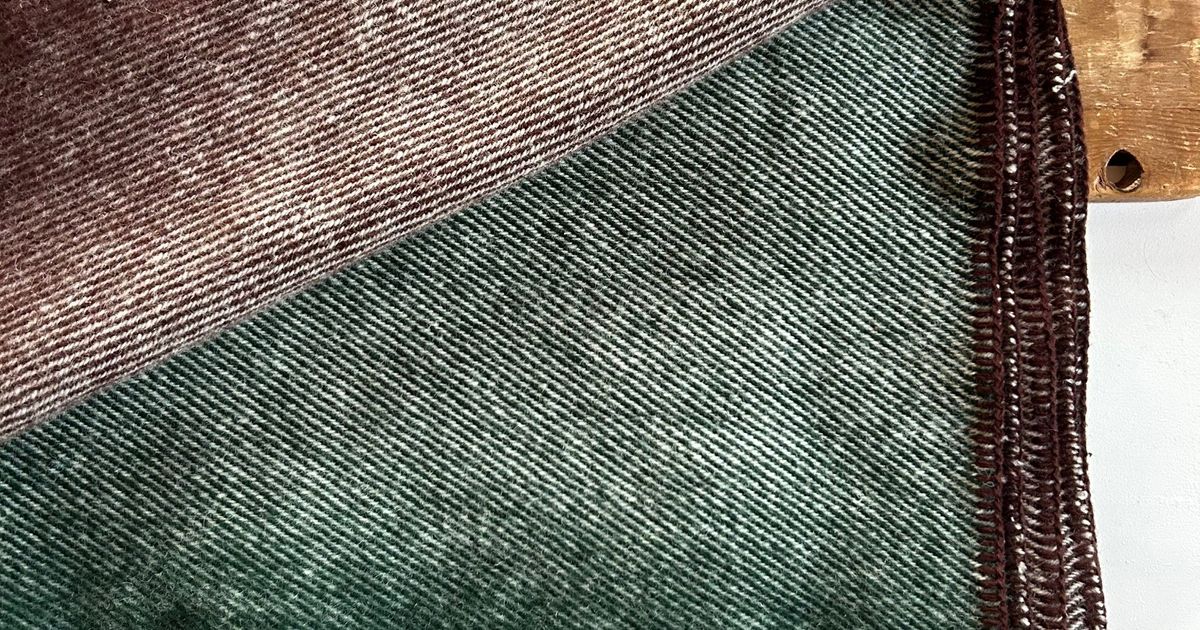 Couverture Laine Ibena Toronto 150x200 Cm - Brun Rouille - Mélange Coton Doux - Certifiée Oeko-Tex