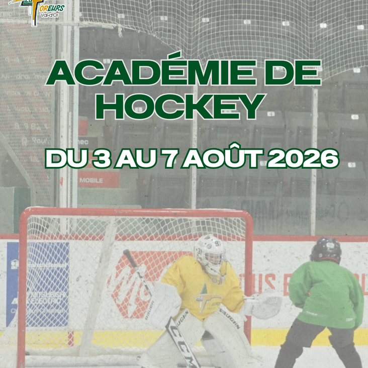 Académie de hockey des Foreurs de Val-d'Or 2026 (Frais d'inscription)