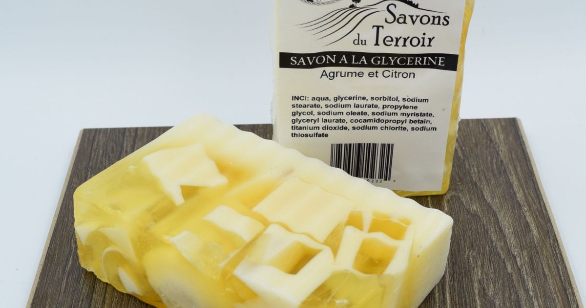 Savon à la glycérine, citron et vanille, 125 g – Personnelle : Pains de  savon