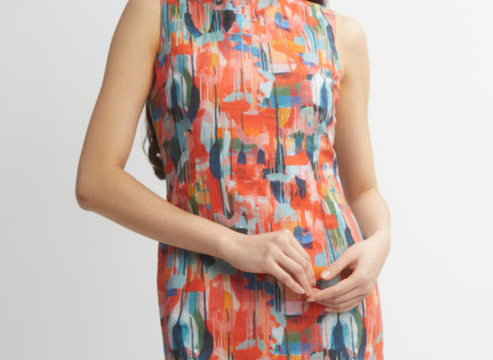 DINH BA Robe ALYSSE multicolore