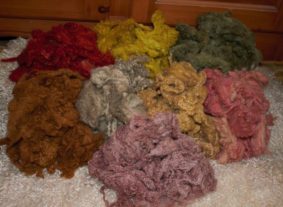 Toisons de laine teinture naturelle 100 gr