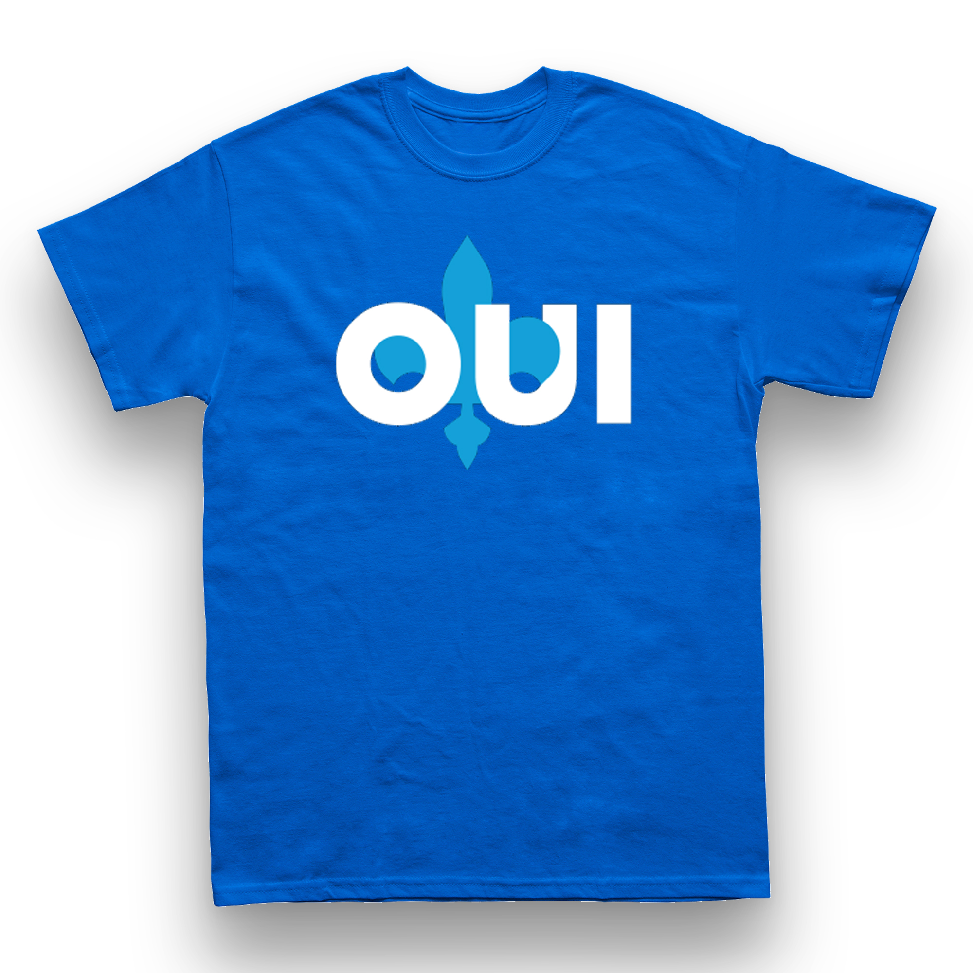 T shirt Oui bleu