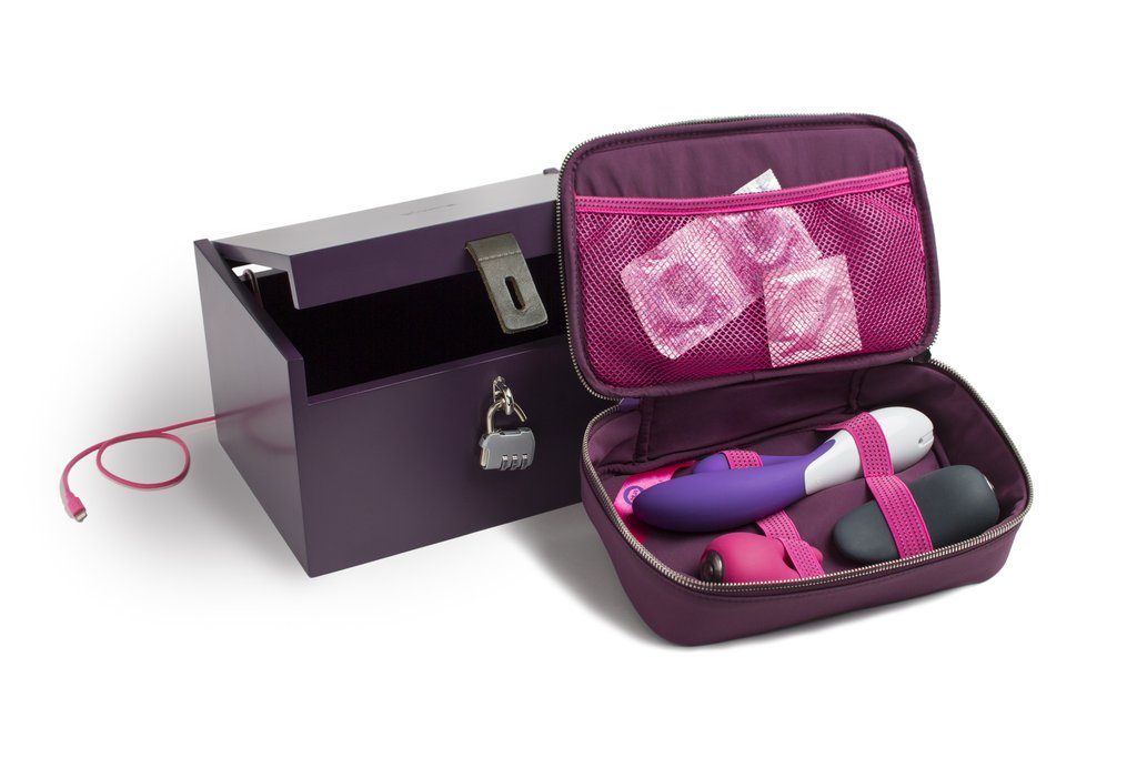 Coffret sextoys en bois laqu