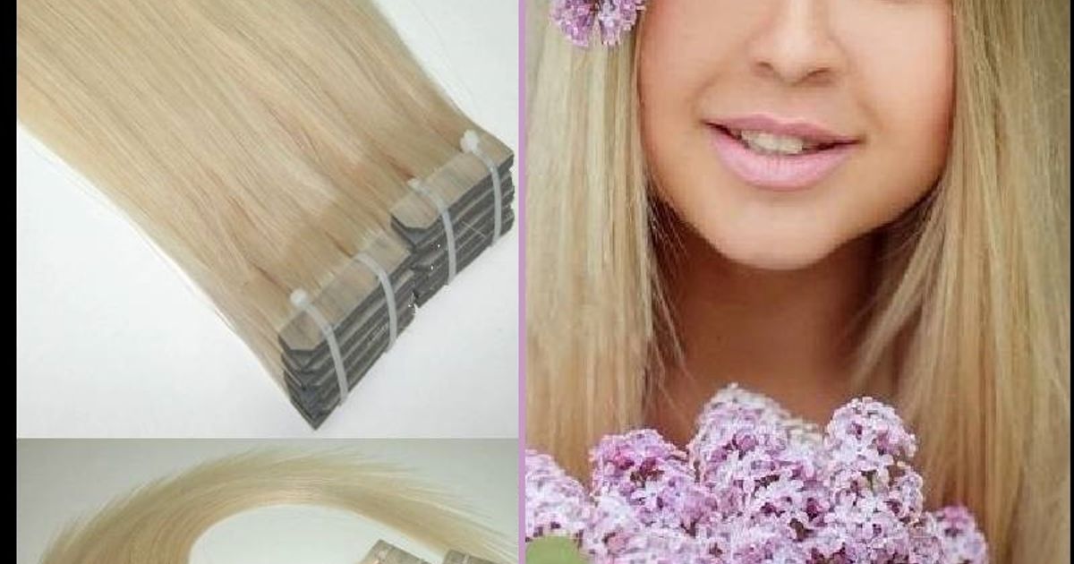 IN STOCK Human Hair Extensions Platinum Blonde 60 (20